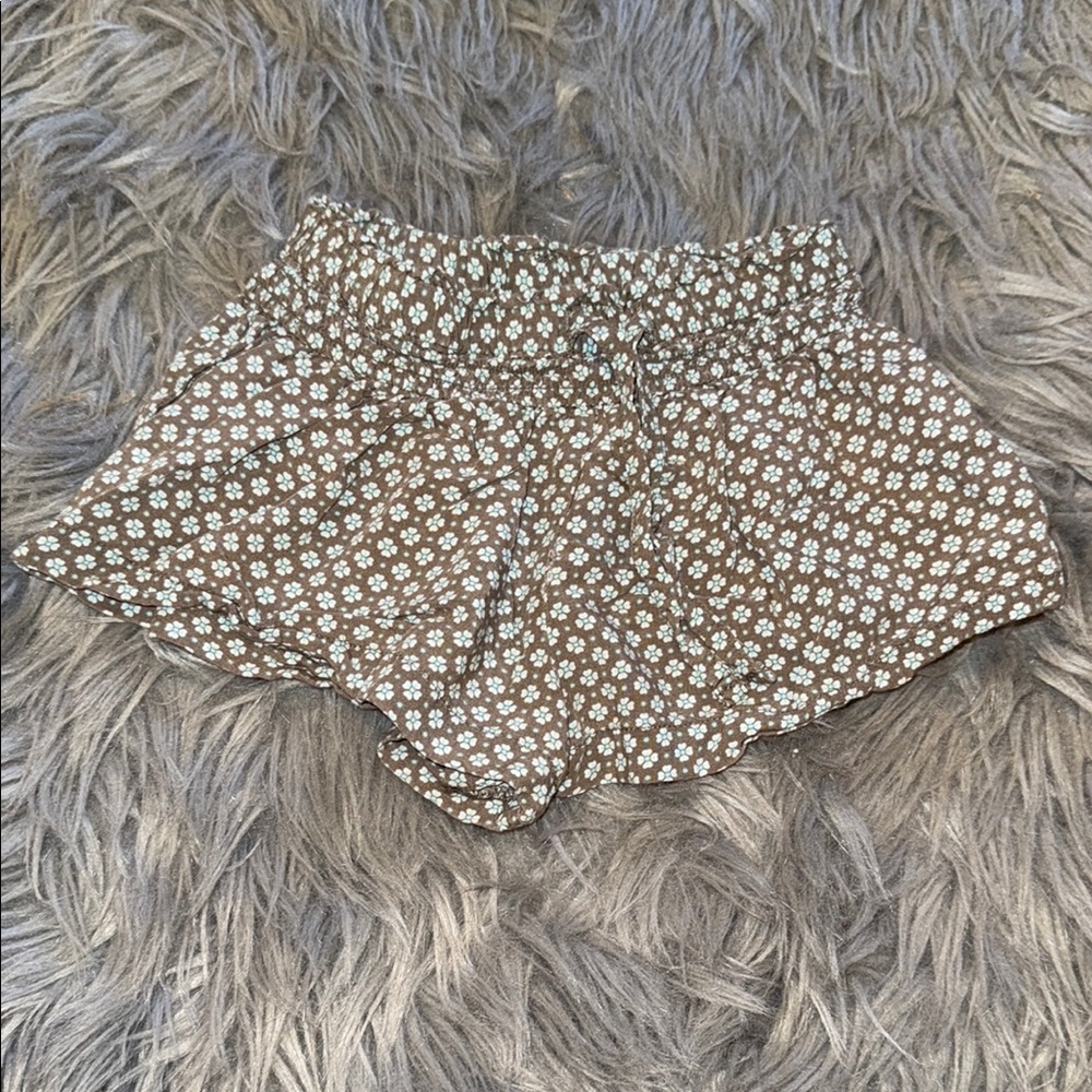 Carter's Brown Floral Baby Shorts